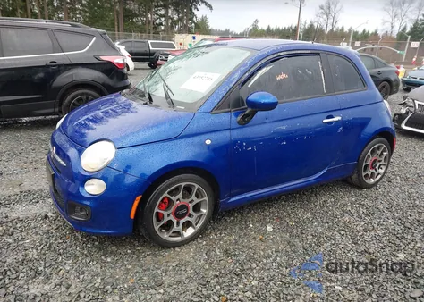 2013 Fiat 500 Sport z USA, uszkodzony, nr VIN 3C3CFFBR4DT607347